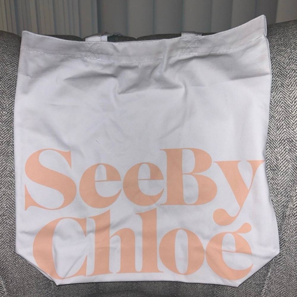 NEW SEE by CHLOE CANVAS TOTE BAG